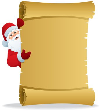 Santa Scroll 2 clipart