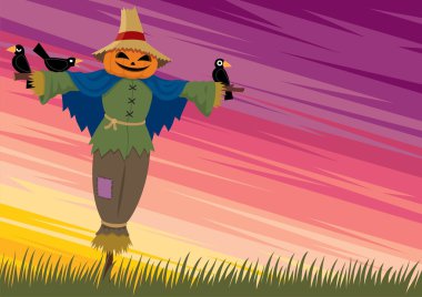 Scarecrow Background 2 clipart