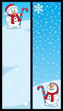 Snowman Banners clipart