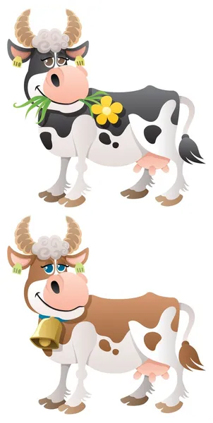 Cartoon Cow — Stock Vector