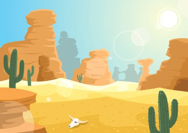 Woestijn — Stockvector