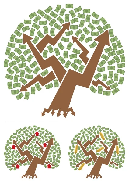 Інвестиції дерево — стоковий вектор