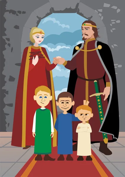 Famille noble — Image vectorielle