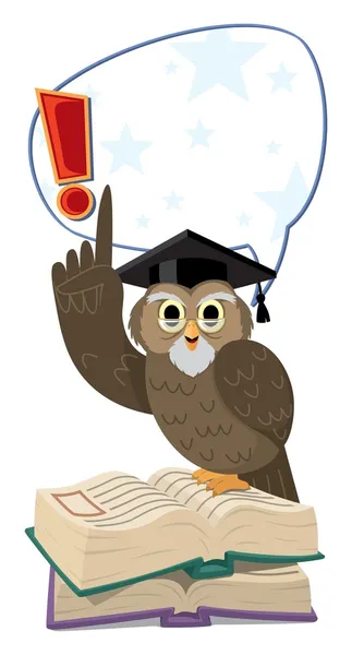 Professor Owl — Stock Vector