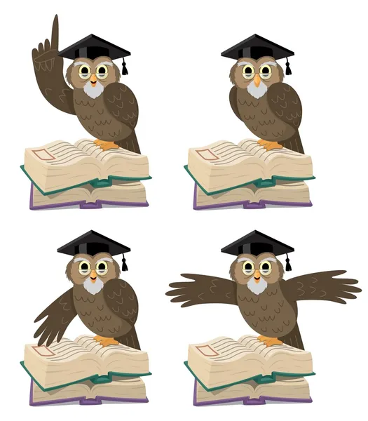 Professor Owl 2 — Stock vektor