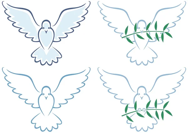 Мирный голубь — стоковый вектор