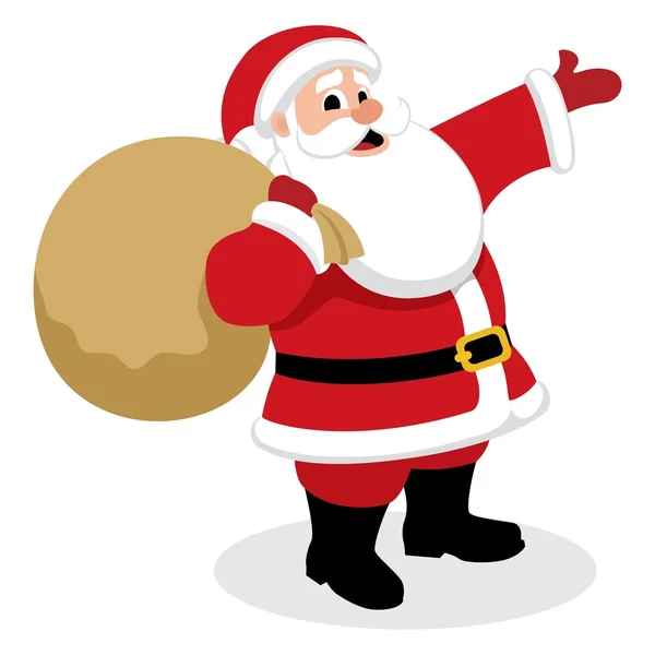 Santa presenteert — Stockvector