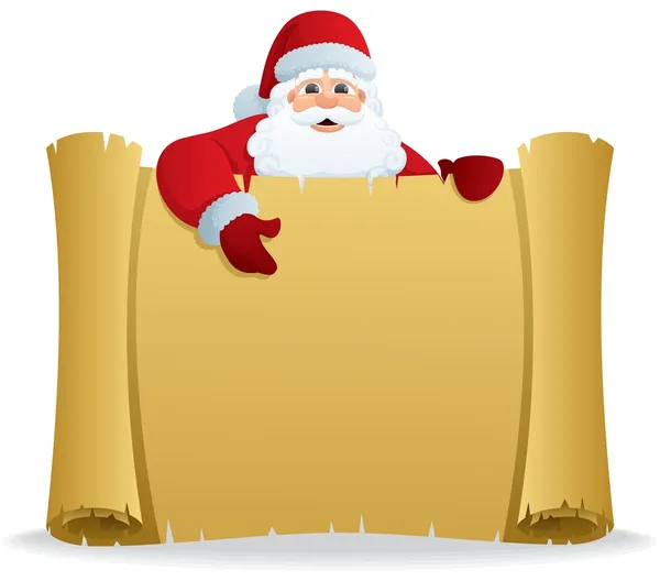 Santa kaydırma — Stok Vektör