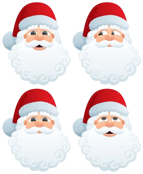 Santa? s huvud — Stock vektor