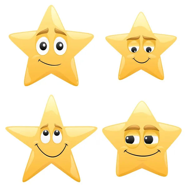 Estrelas dos desenhos animados — Vetor de Stock