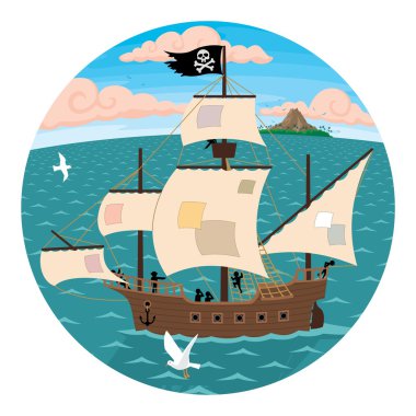 Pirate Ship clipart