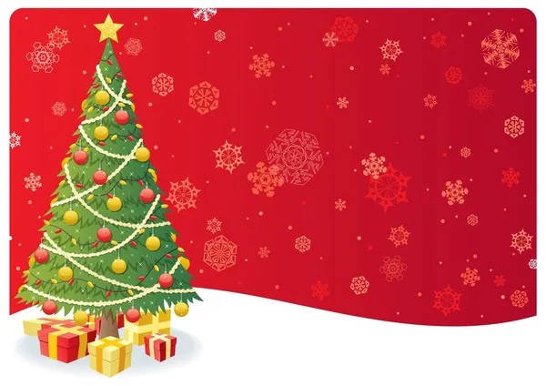 Árvore de Natal fundo 3 —  Vetores de Stock