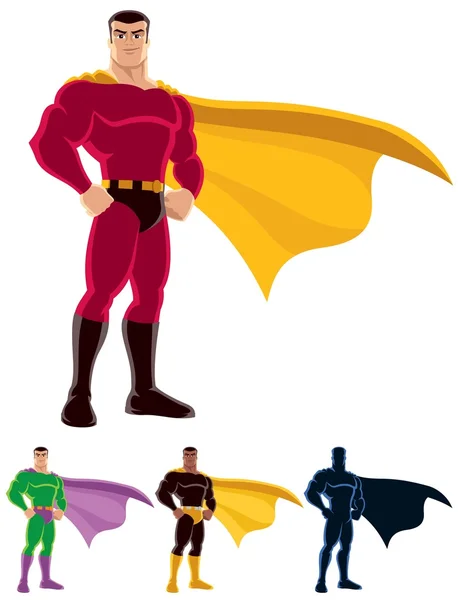 Супергероя комічного мультфільму — стоковий вектор