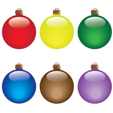 Christmas balls clipart