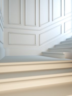 Staircase in classical style. clipart
