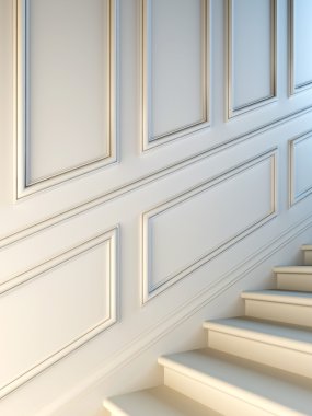 Classical staircase. clipart