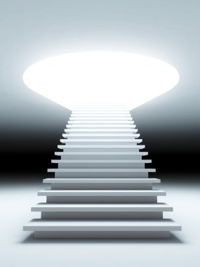 Stair to the future. clipart