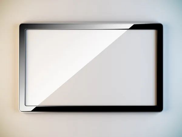 Lege zwarte plastic frame frame. — Stockfoto