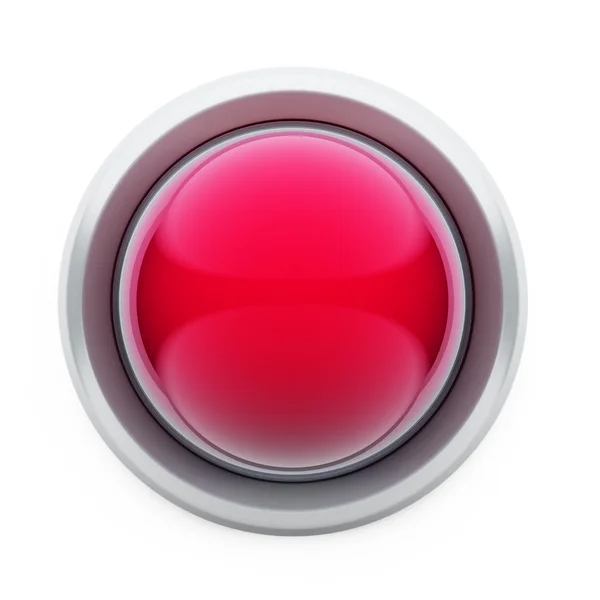 Красная кнопка . — стоковое фото