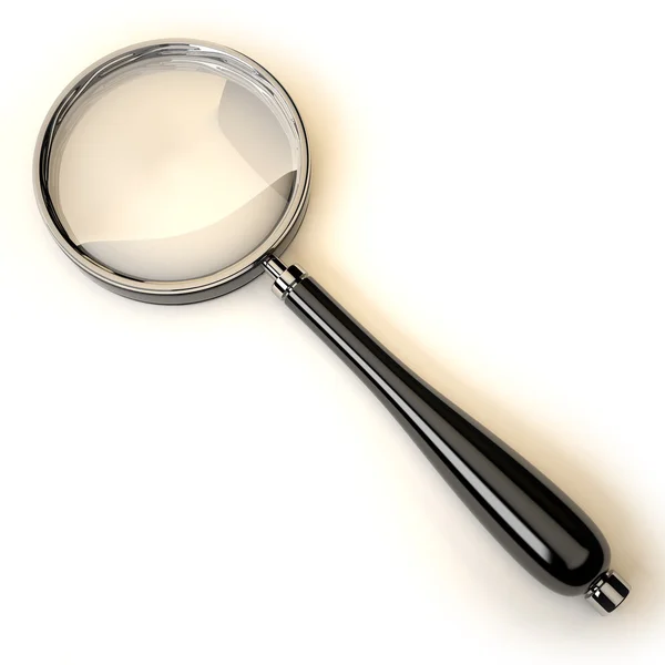 Magnifier lying on the surface. — Stock Photo, Image