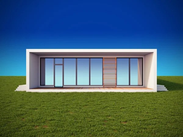 Modern house in minimalist style. — Stock Photo, Image