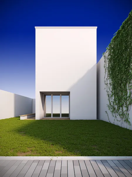 Maison moderne dans un style minimaliste . — Photo