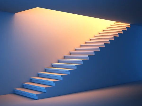 Лестница в будущее . — стоковое фото