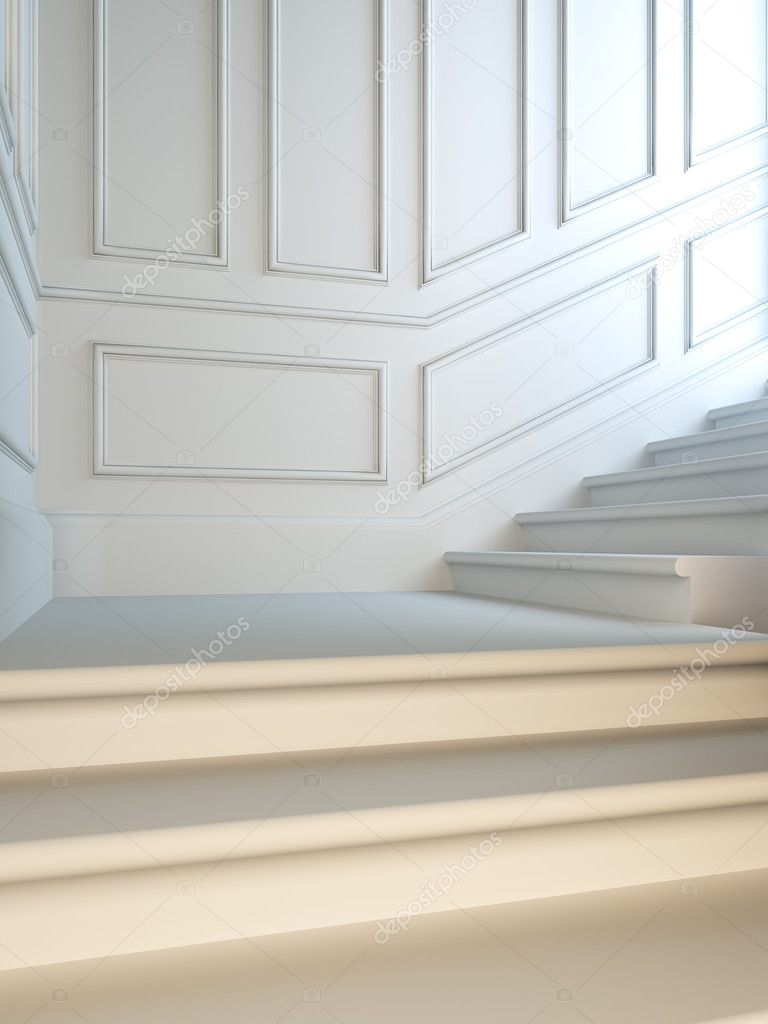 Staircase in classical style.