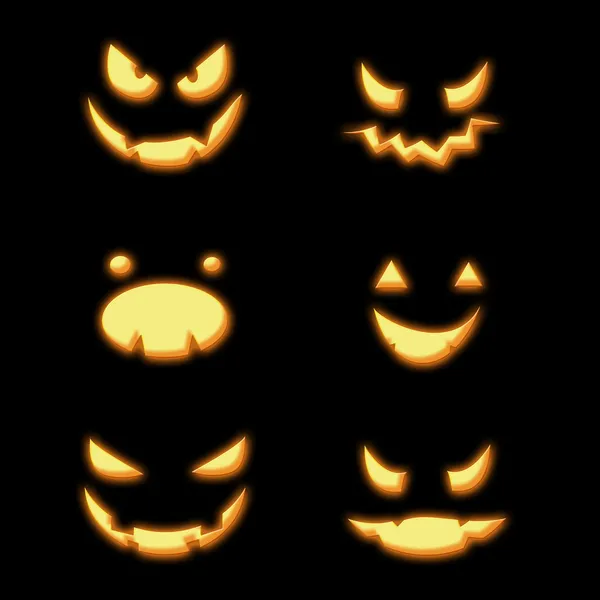 Dynie Halloween emotikony — Zdjęcie stockowe