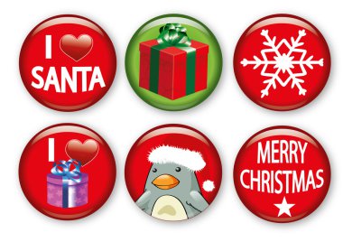 Christmass pins clipart