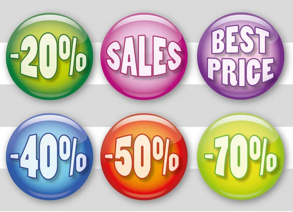 stock vector Sales pins