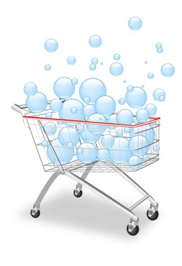 Shopping bubbles clipart