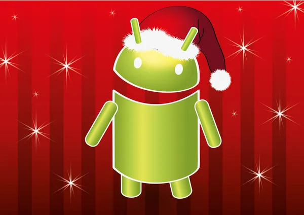 Natale Android — Vettoriale Stock