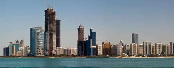 Skyline Abu Dhabi Stockafbeelding