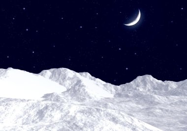 Snow mountain tops clipart