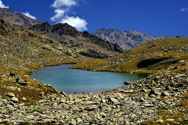 Lago sulle Alpi — Foto Stock