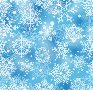 Snowflakes pattern clipart