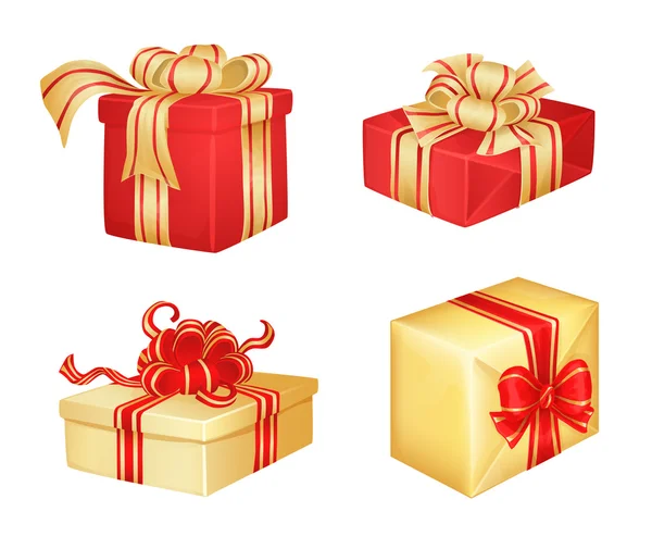 4 δώρα Χριστουγέννων — Διανυσματικό Αρχείο
