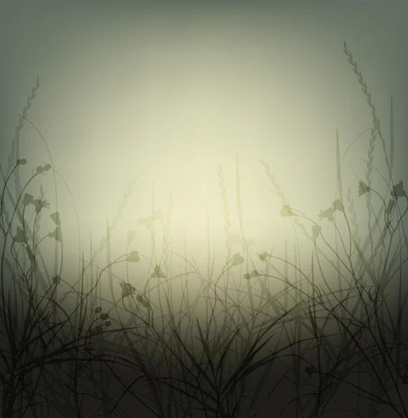 Mauvaises herbes sauvages — Image vectorielle