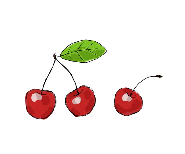 Třešně — Stockový vektor