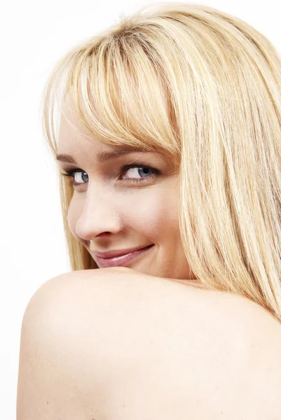 Portrait of beautiful blonde woman — Stock Photo, Image