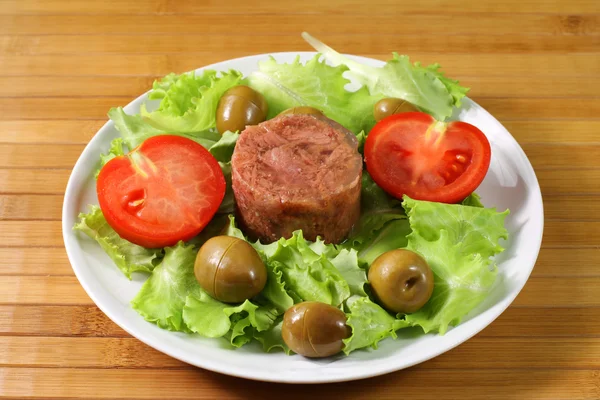 Meat salad — Stock Photo, Image