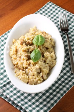 mantarlı risotto