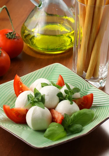 Mozzarella și roșiile — Fotografie, imagine de stoc