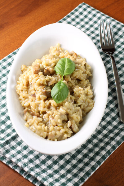 Risotto with mushrooms