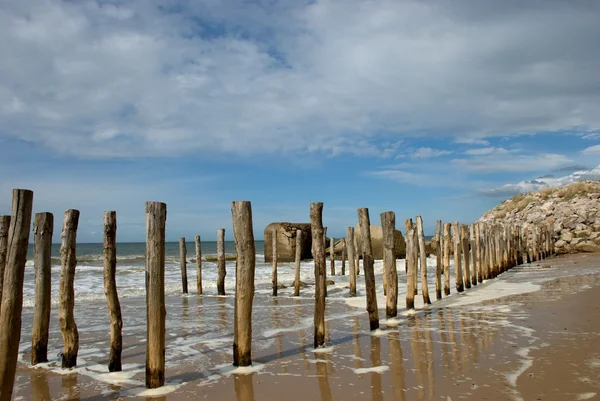 Playa, mar, normandíca — Foto Stock
