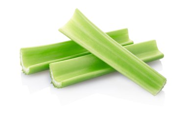 Green celery sticks isolated clipart