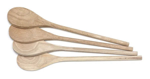 Cucchiai di legno sovrapposti — Foto Stock