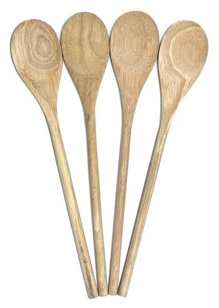 Four Wooden Spoons — Stock Photo, Image