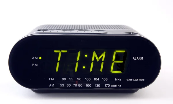 Radio Reloj con la palabra TIEMPO Fotos De Stock